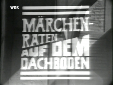 Märchenraten auf dem Dachboden mit Kasperle und René, 1969.