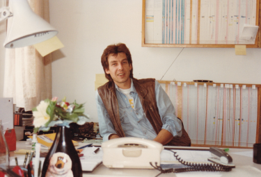 Wilfried Polaszek im Studio Hamburg, Juli 1992.