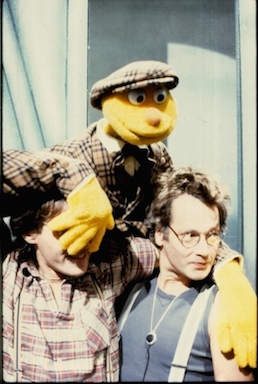 Achim Hall mit Benny Meuter und Spencer, 1985.