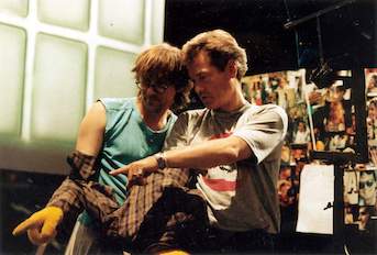 Benny Meuter und Achim Hall im Studio, 1993.