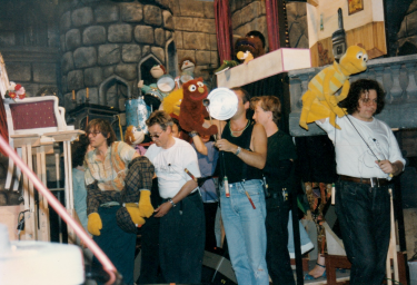 Dreharbeiten zu "Seid ihr alle da?", August 1992.